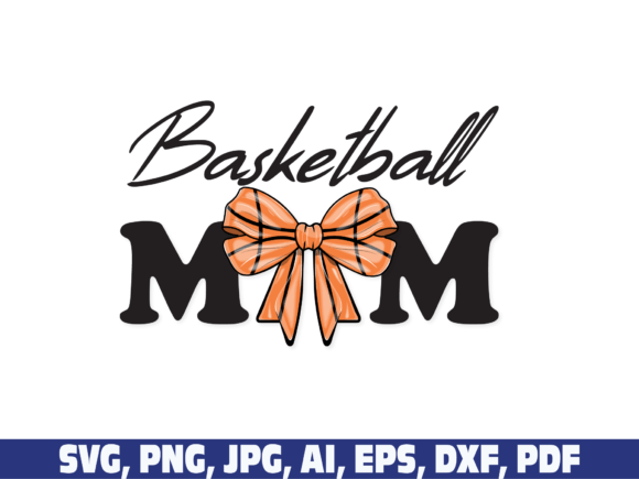 A Basketball Mom Design with Coquette Charm