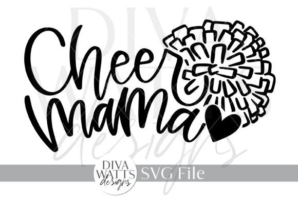 Cheer Mama: A Spirited Design for Embroidered Apparel and Gifts